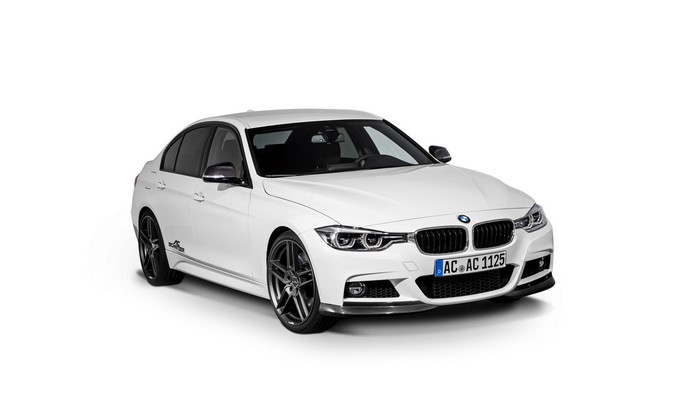 White BMW F30 AC Schnitzer 3-Series Sedan