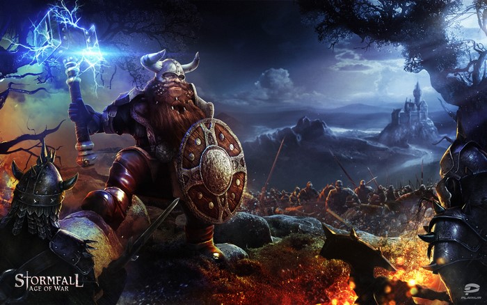 Stormfall: Age of War Gnome Warrior with Hammer and Shield