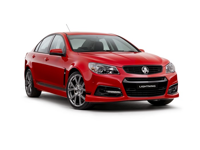 Red Holden Ute Lightning