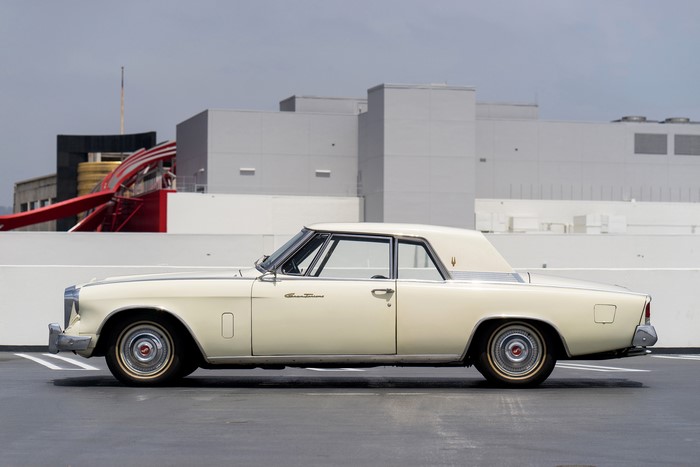 1962 Studebaker Gran Turismo Hawk parked on a rooftop