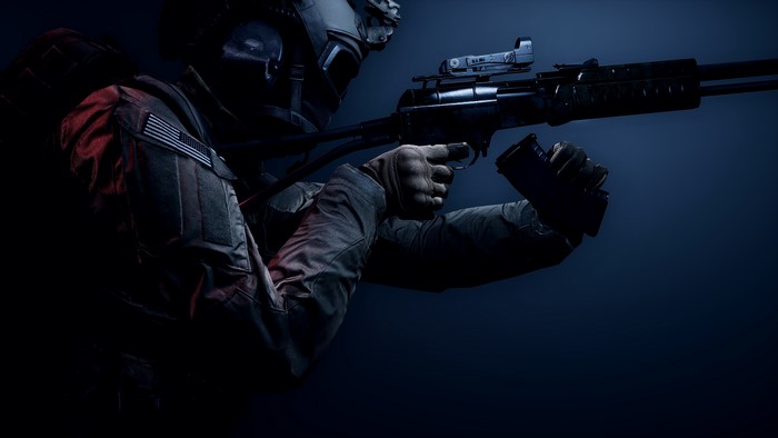 Soldier with Assault Rifle from Battlefield 4