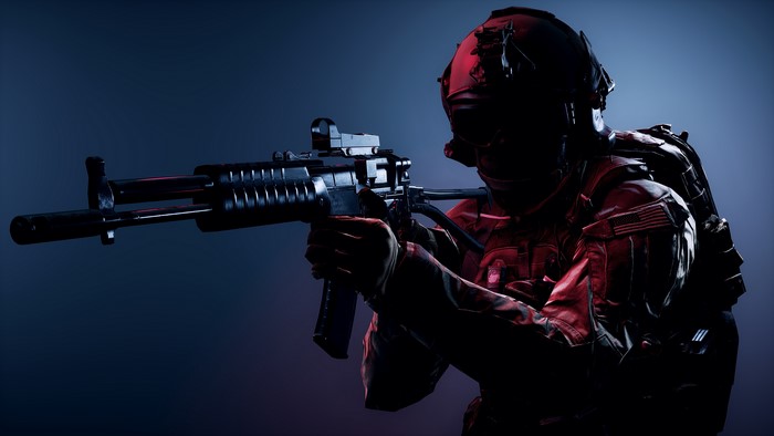 Soldier with Assault Rifle from Battlefield 4