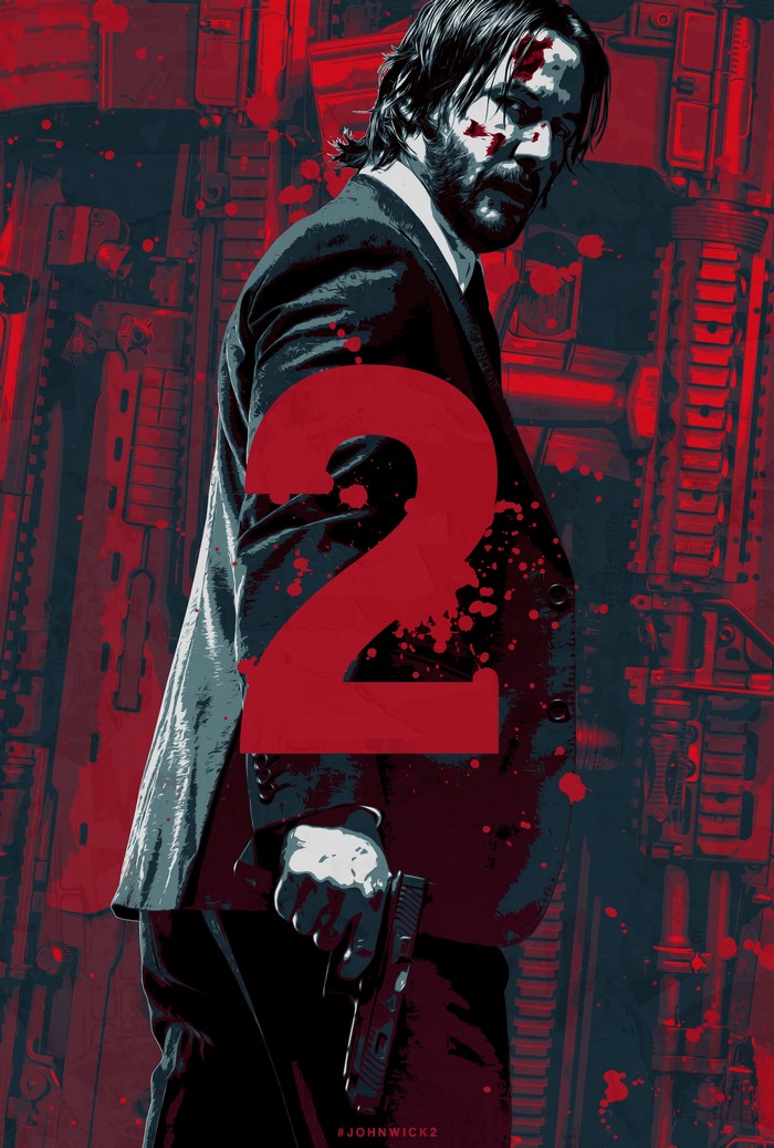 John Wick from John Wick: Chapter 2 holding a pistol