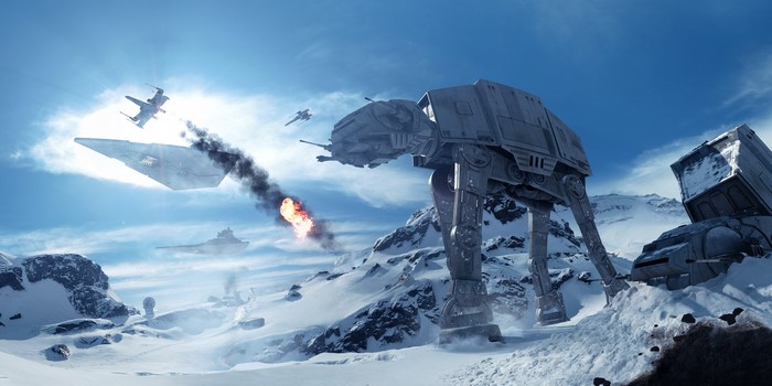 Star Wars Battlefront 2015 AT-AT Walker Battle