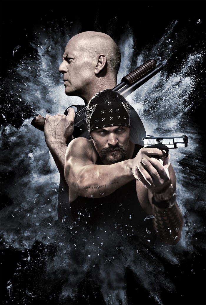 Bruce Willis and Jason Momoa from Once Upon a Time in Venice
