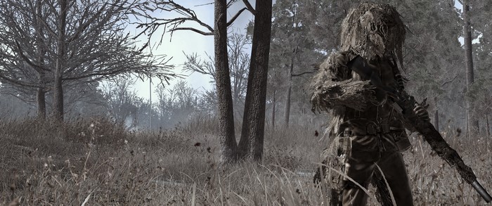 Call of Duty 4: Modern Warfare sniper in camouflage