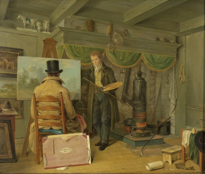 Anthony Oberman in his studio