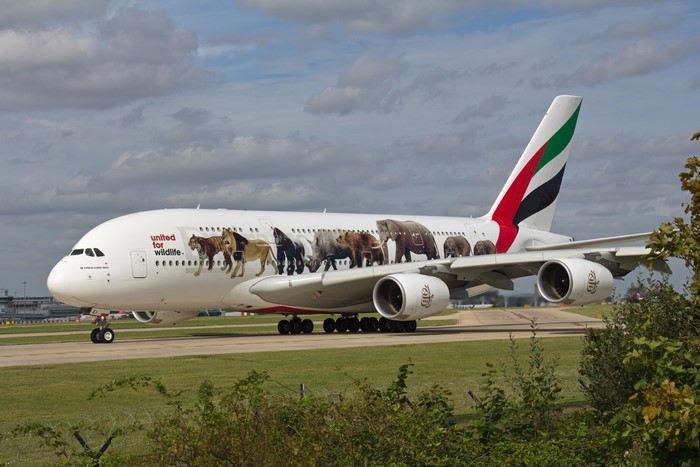 Emirates Airbus A380-800 'United for Wildlife' livery