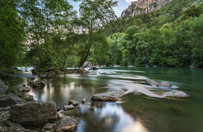 River flowing through Ordesa and Monte Perdido National Park, Spain