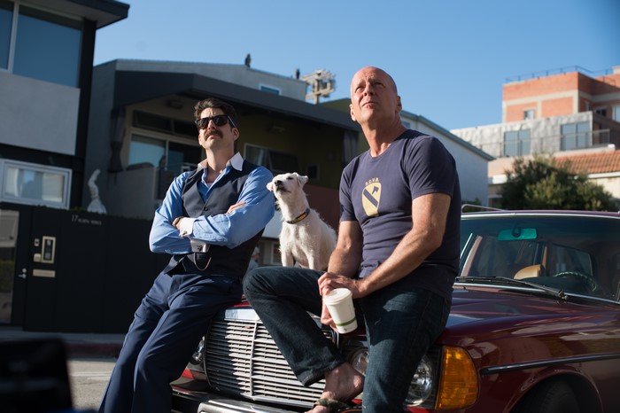 Bruce Willis and man in Once Upon a Time in Venice