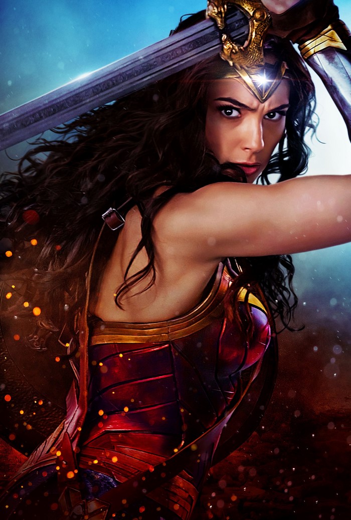 Wonder Woman from Wonder Woman (2017 film) holding a sword