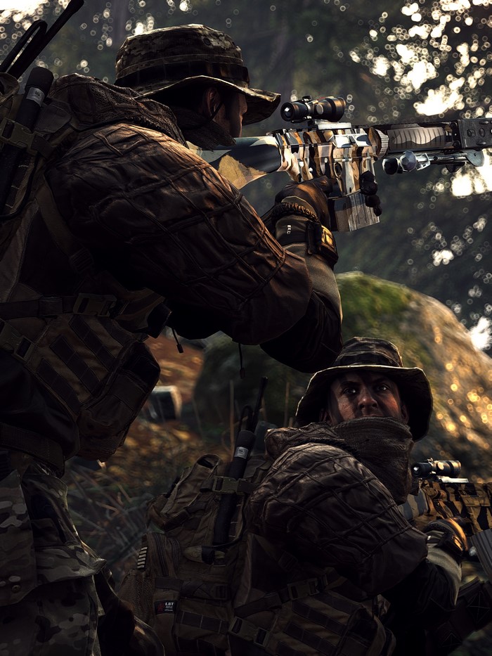 Battlefield 4 Snipers with Sniper Rifles in Forest