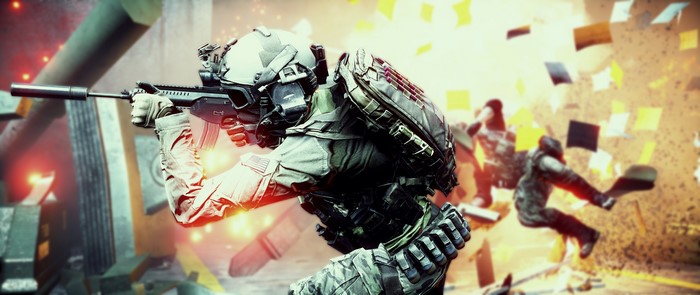 Soldiers in Battlefield 4 with Assault Rifles
