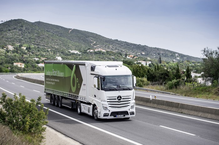 Mercedes-Benz Actros 1845 LS Truck on Road