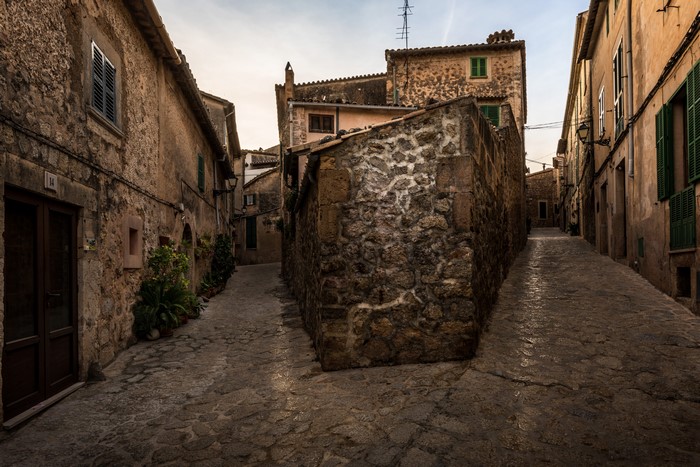 Street in Valldemossa, Majorca Mallorca, Spain