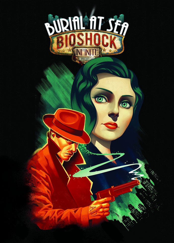 Elizabeth and Booker from BioShock Infinite: Burial at Sea