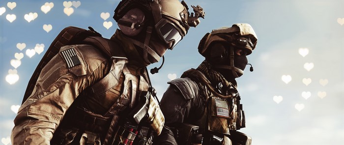 Battlefield 4 Soldiers with American Flags