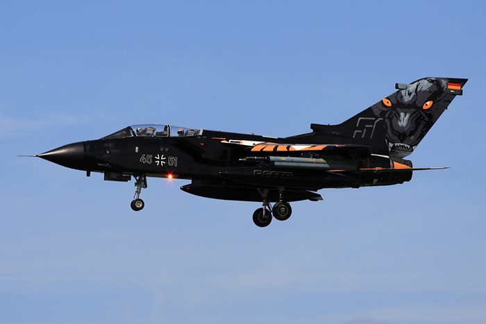 German Air Force Panavia Tornado IDS with tiger artwork