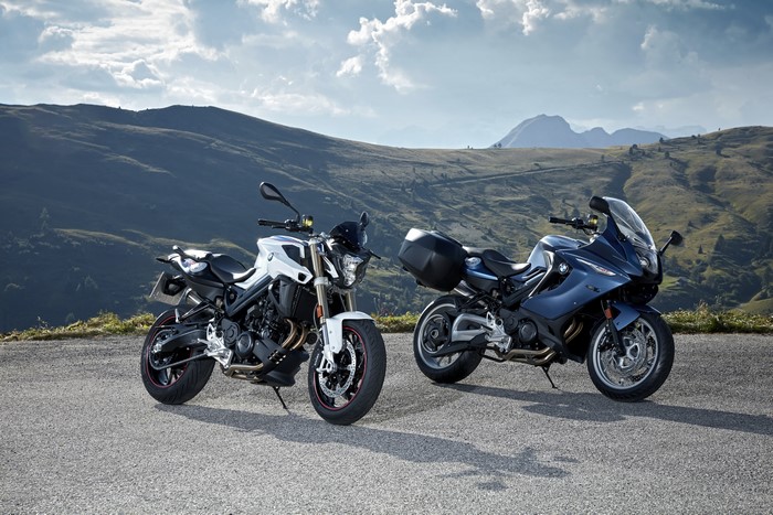 Two BMW F Series Motorcycles on a Mountain Road