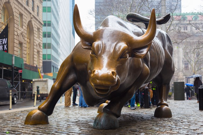 Charging Bull Monument in New York City