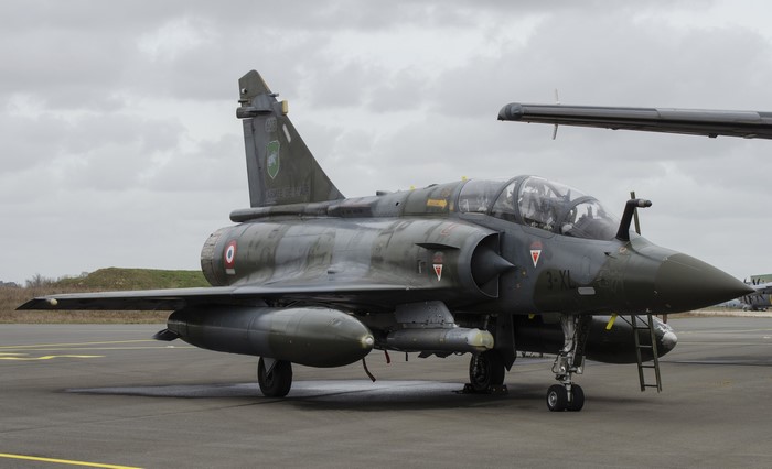 Dassault Mirage 2000D fighter jet on asphalt