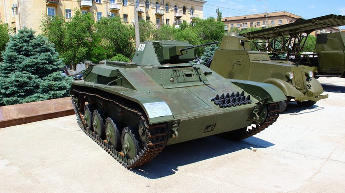 T-60 Tank at a Museum in Volgograd, Russia