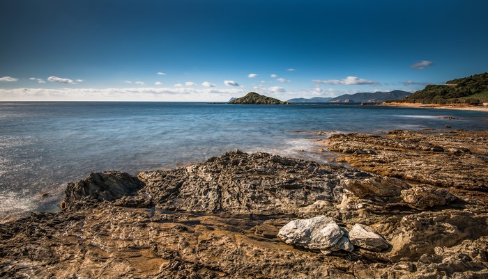 Rocky Coastline in Southern Sardinia, Italy
