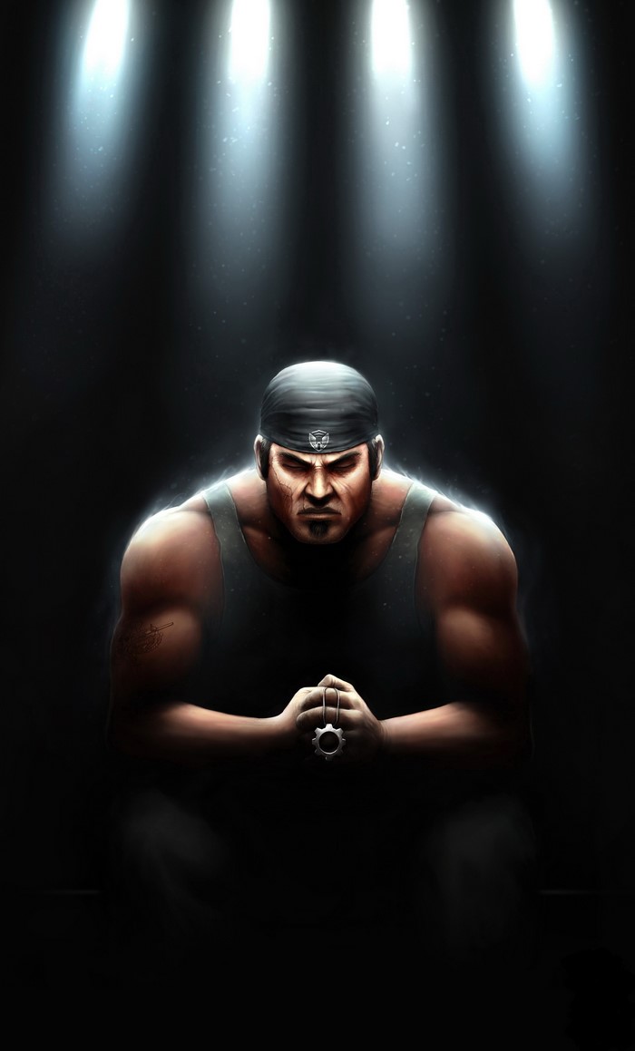 Marcus Fenix from Gears of War