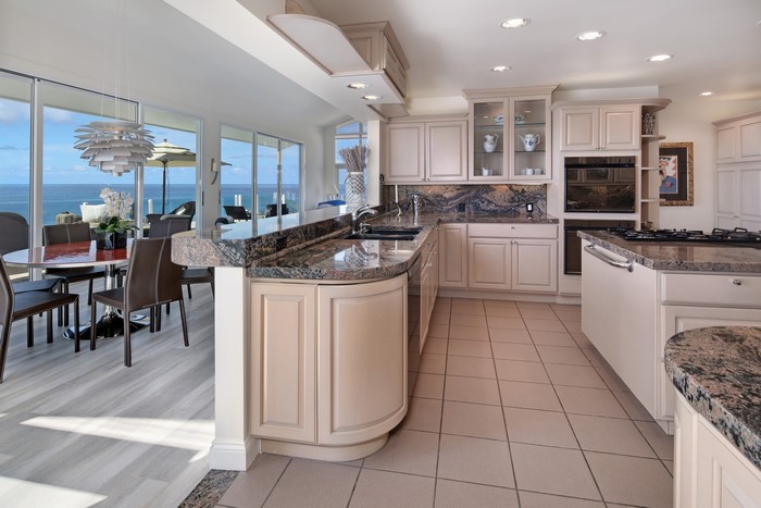 Kitchen and Dining Area with Ocean View