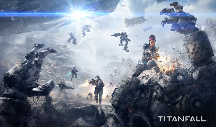 Titanfall 4K Warriors Battles Robot