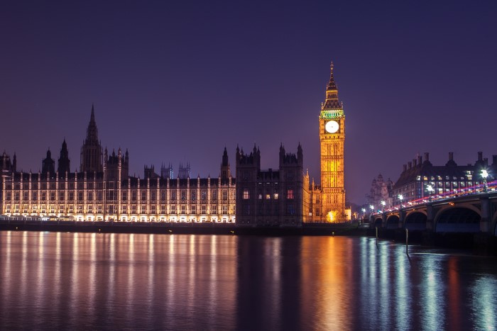 Big Ben and Palace of Westminster at Night