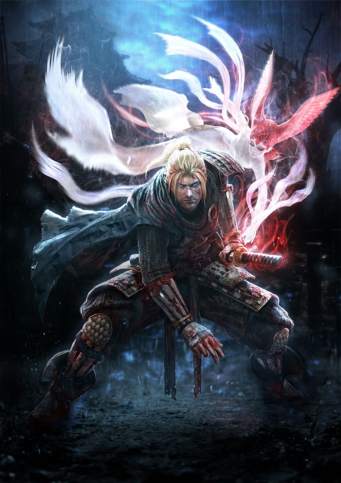 4K Nioh Ninja Warrior in Rainy Night