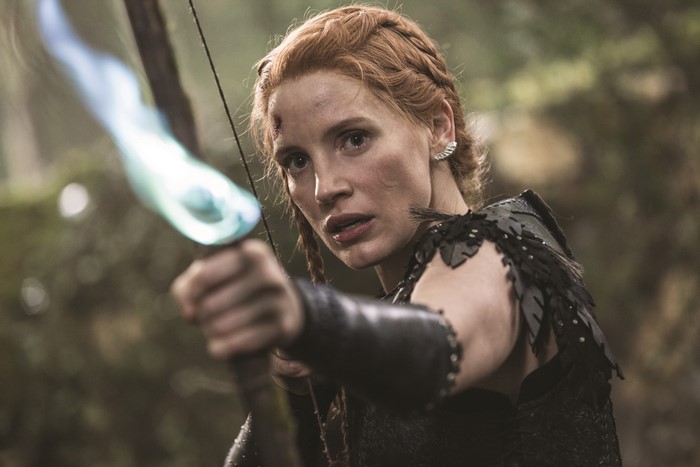 Jessica Chastain as an Archer in The Huntsman: Winter's War