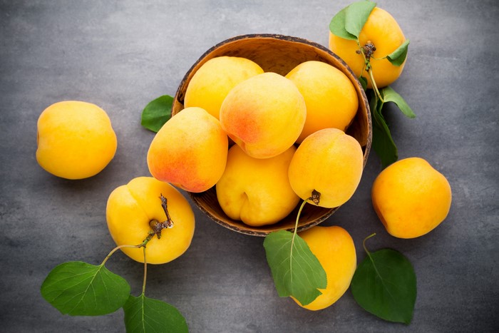 Apricots in a bowl