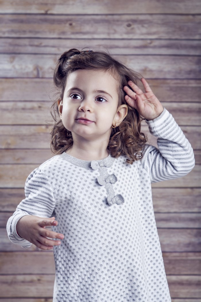 Little girl with brown hair