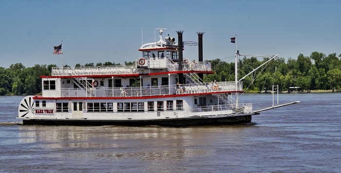 Mark Twain Riverboat on the Mississippi River