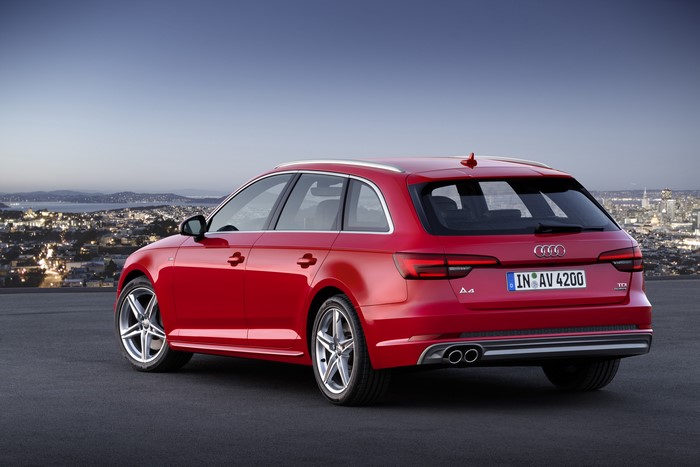 Red Audi TDI quattro Avant Estate Car