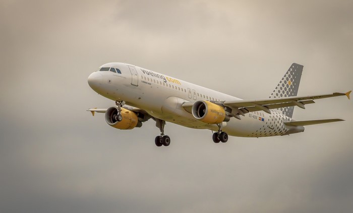 Vueling Airbus A320-216 Aircraft in Flight