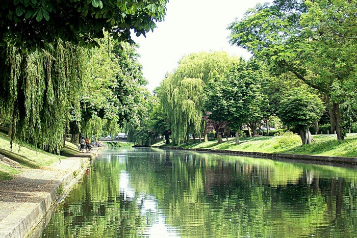 Royal Military Canal Hythe England with trees