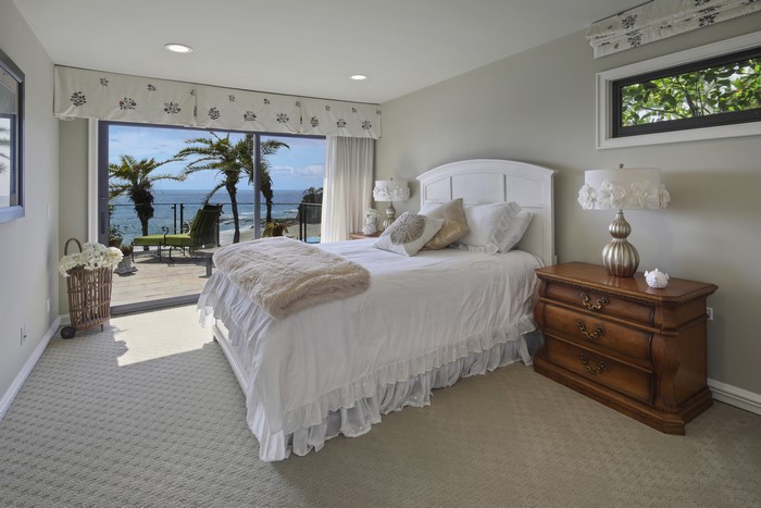 Bedroom with ocean view