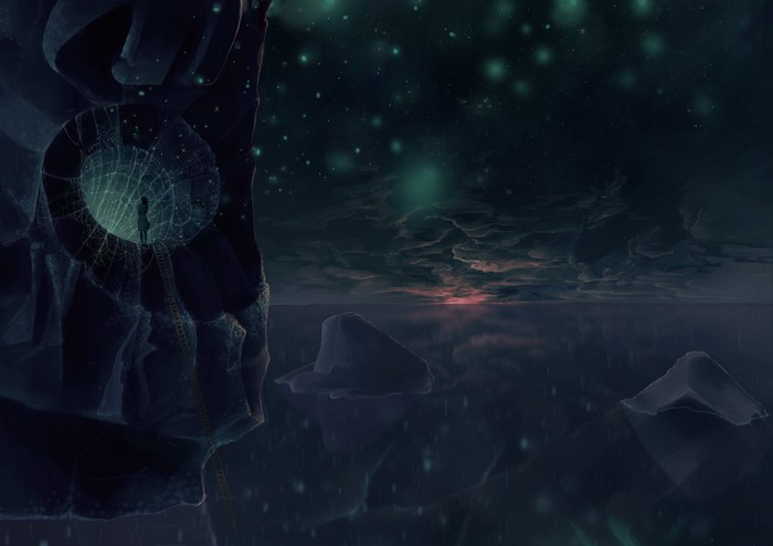 4K Fantastic world night scene
