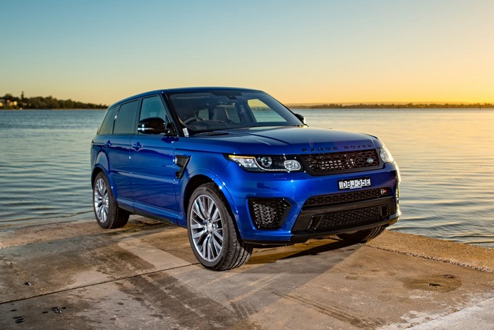 Blue Land Rover Sport Metallic