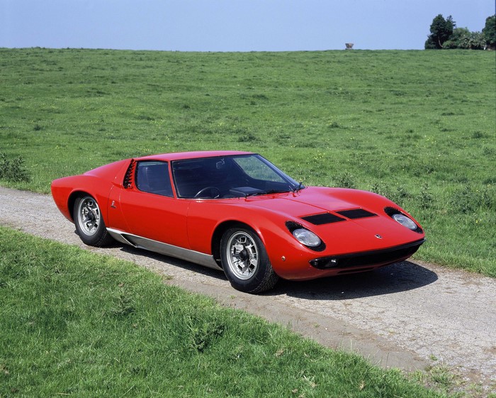 Red 1967-68 Lamborghini Miura P400 Bertone