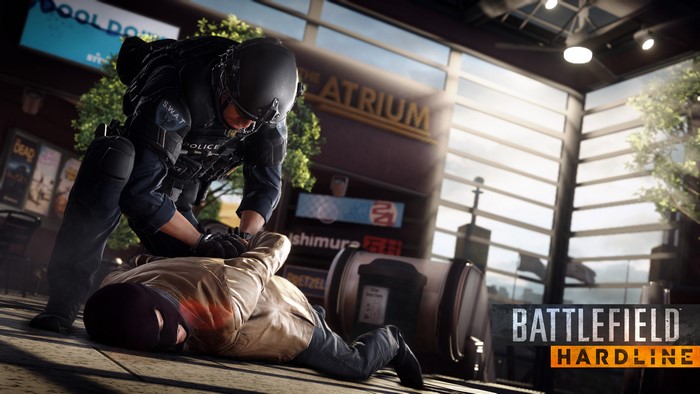 Battlefield Hardline: SWAT Officer Arresting Suspect