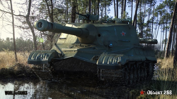 Object 268 Russian SPG in Muddy Forest