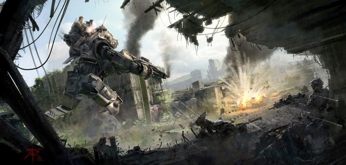 Titanfall 2 Intense Mech Battle Scene