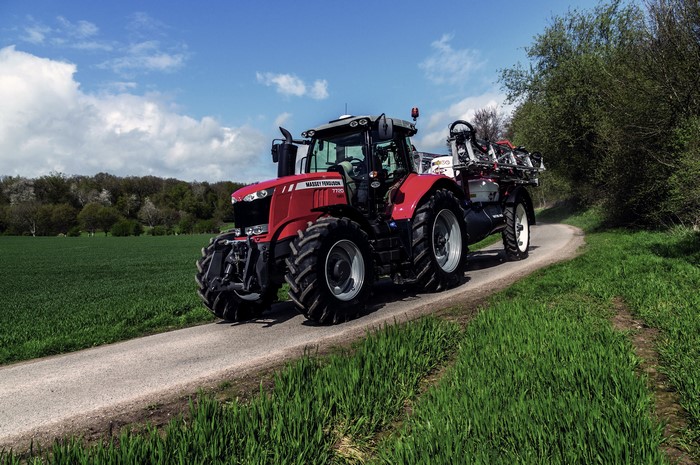 Massey Ferguson 7720 Tractor on a Road