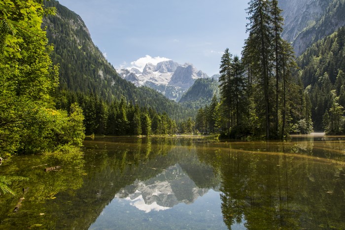 4K Gosau Austria Mountains and Lake Reflection