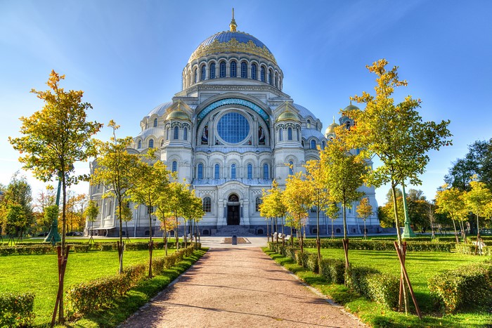 4K Image of Kronstadt Naval Cathedral in St. Petersburg
