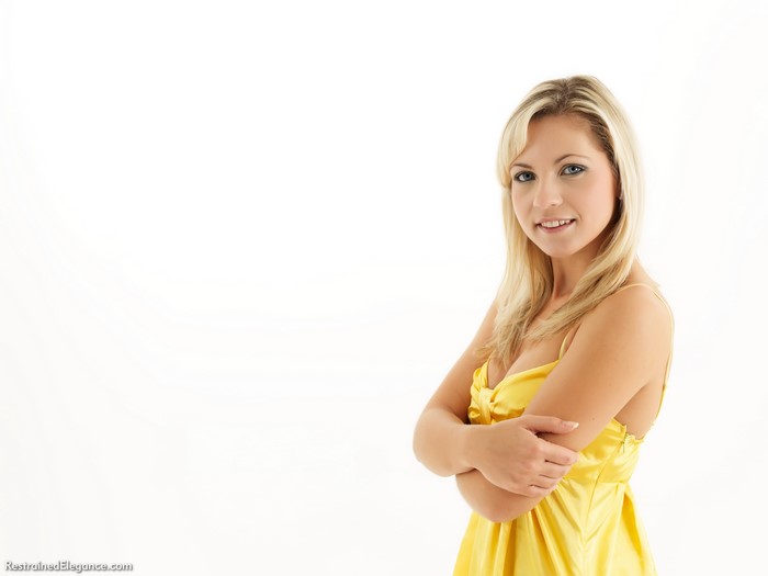 Jenni Gregg blonde girl in yellow dress